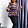 ANKARA LONG SLEEVE TOPS WITH MASKS - Image 6